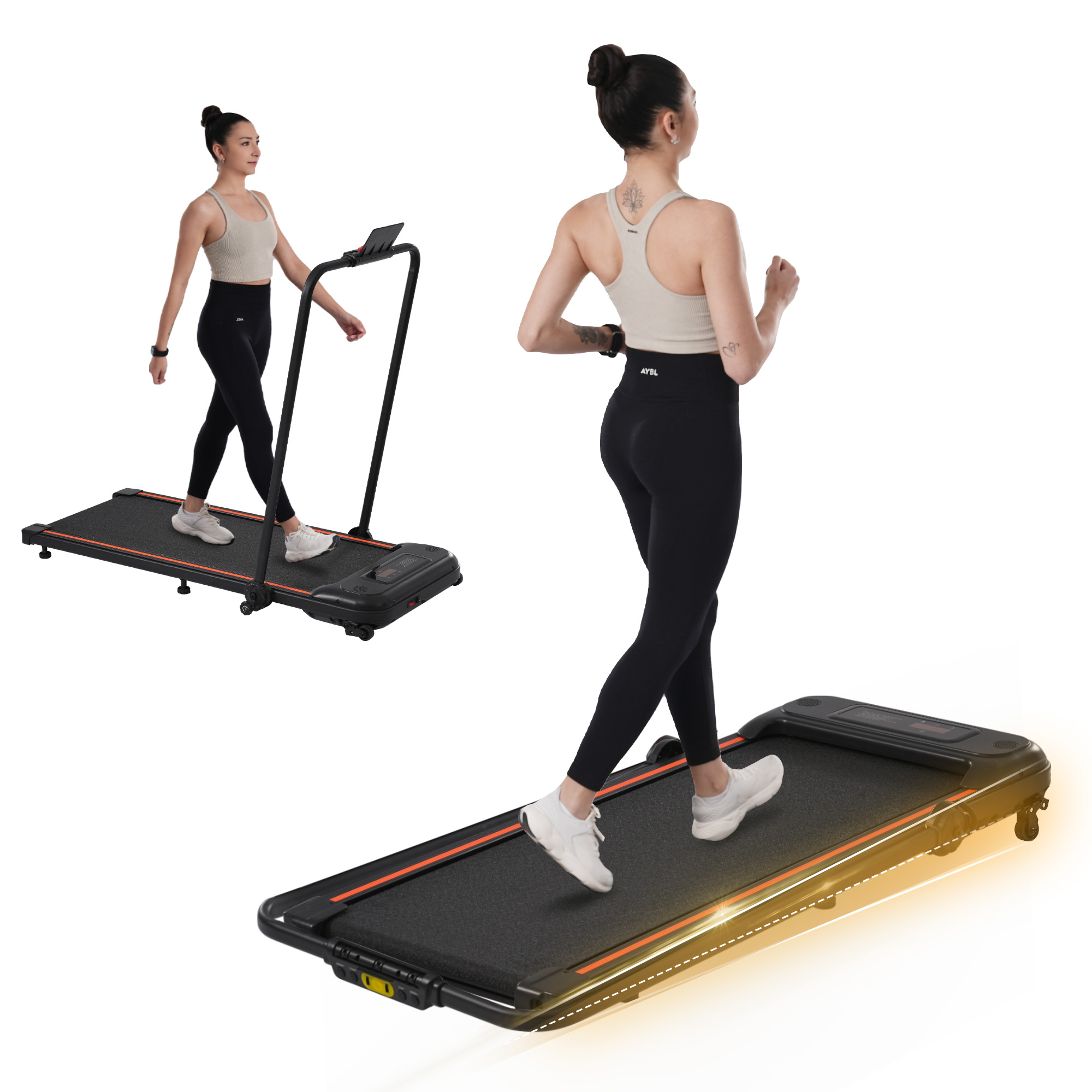 Montary Folding Walking Pad 2.5HP Walking Treadmill With Bluetooth Speaker
