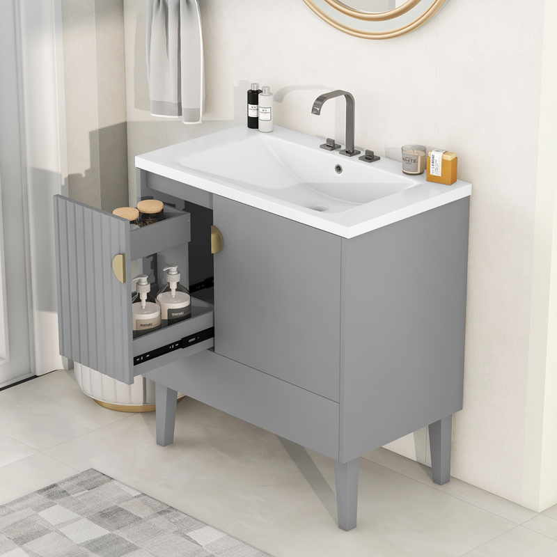 Montary 30" Bathroom Vanity with Sink Combo Bathroom Cabinet