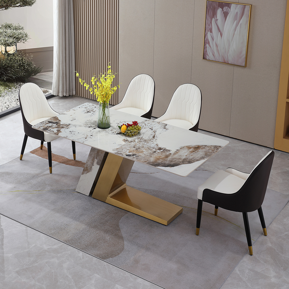 Sleek dining table online designs