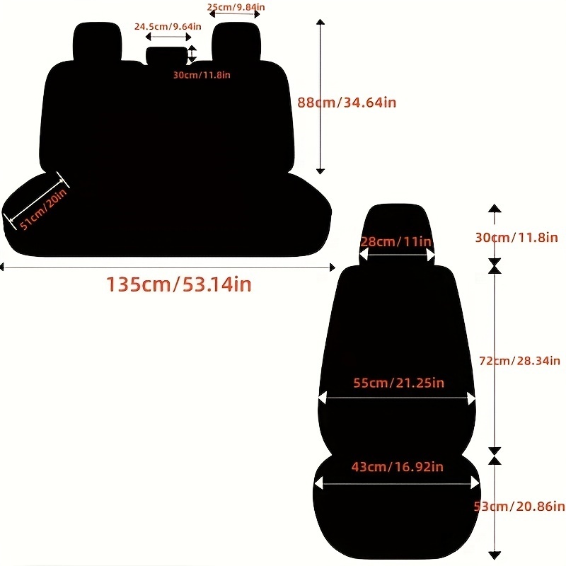 Set de 5 huse de scaun auto Pachet complet Pernă de scaun auto din piele PU Husă de scaun auto universală Set complet compatibil cu modelele cu cinci locuri