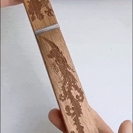 đHandmade Portable 2 In 1 Dragon and Phoenix Double BladesđđĄ