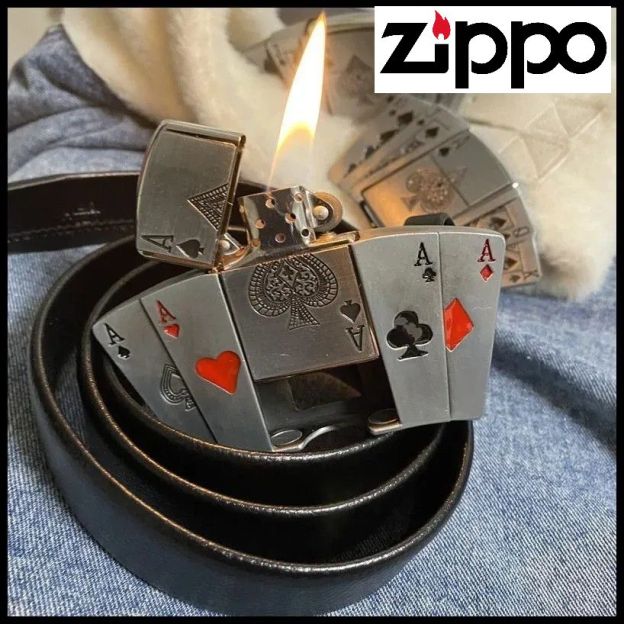 zippo öngyújtó (övvel) - férfi magabiztosság és báj; életre szóló ingyenes garancia