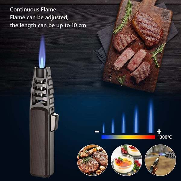 🎁Christmas Pre-Sale 50% OFF-🔥Windproof Straight Torch Blue Flame Lighter
