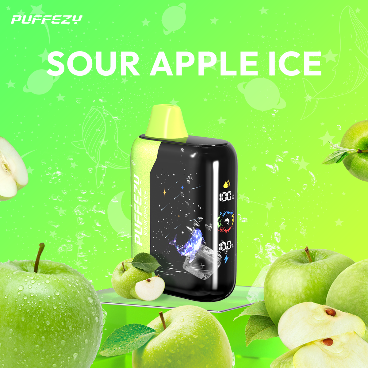 🔥PUFFEZY planet X 25000 PUFFS🎁(Gwieździste niebo w Twojej kieszeni! 🌟)