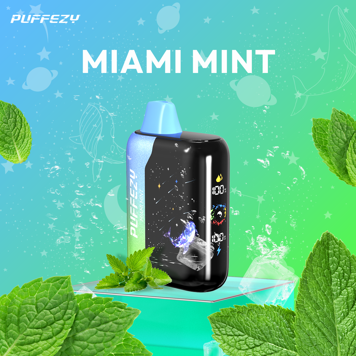 🔥PUFFEZY planet X 25000 PUFFS🎁(Gwieździste niebo w Twojej kieszeni! 🌟)
