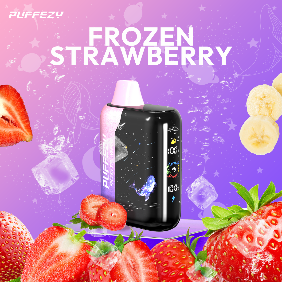 🔥PUFFEZY planet X 25000 PUFFS🎁(Gwieździste niebo w Twojej kieszeni! 🌟)