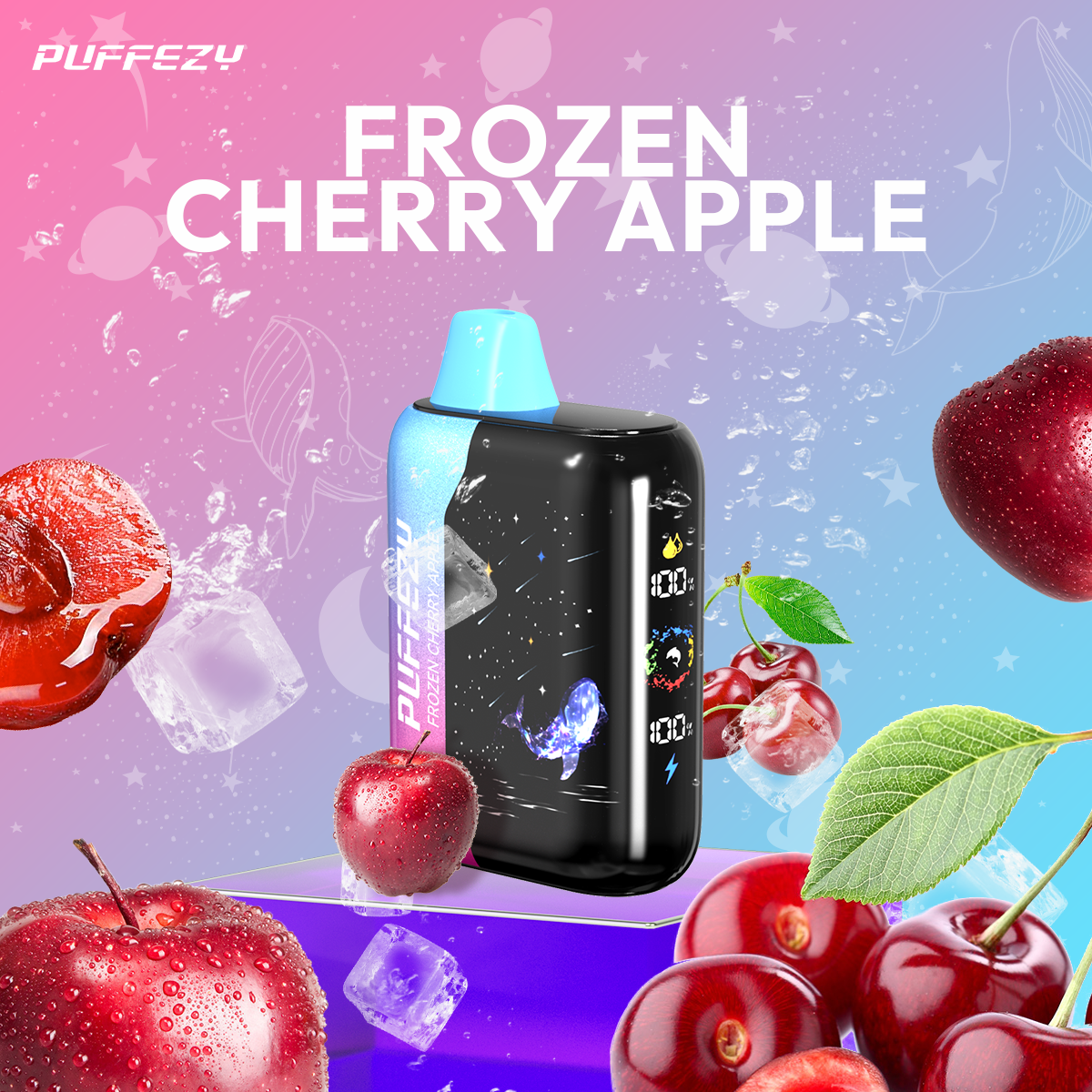 🔥PUFFEZY planet X 25000 PUFFS🎁(Gwieździste niebo w Twojej kieszeni! 🌟)