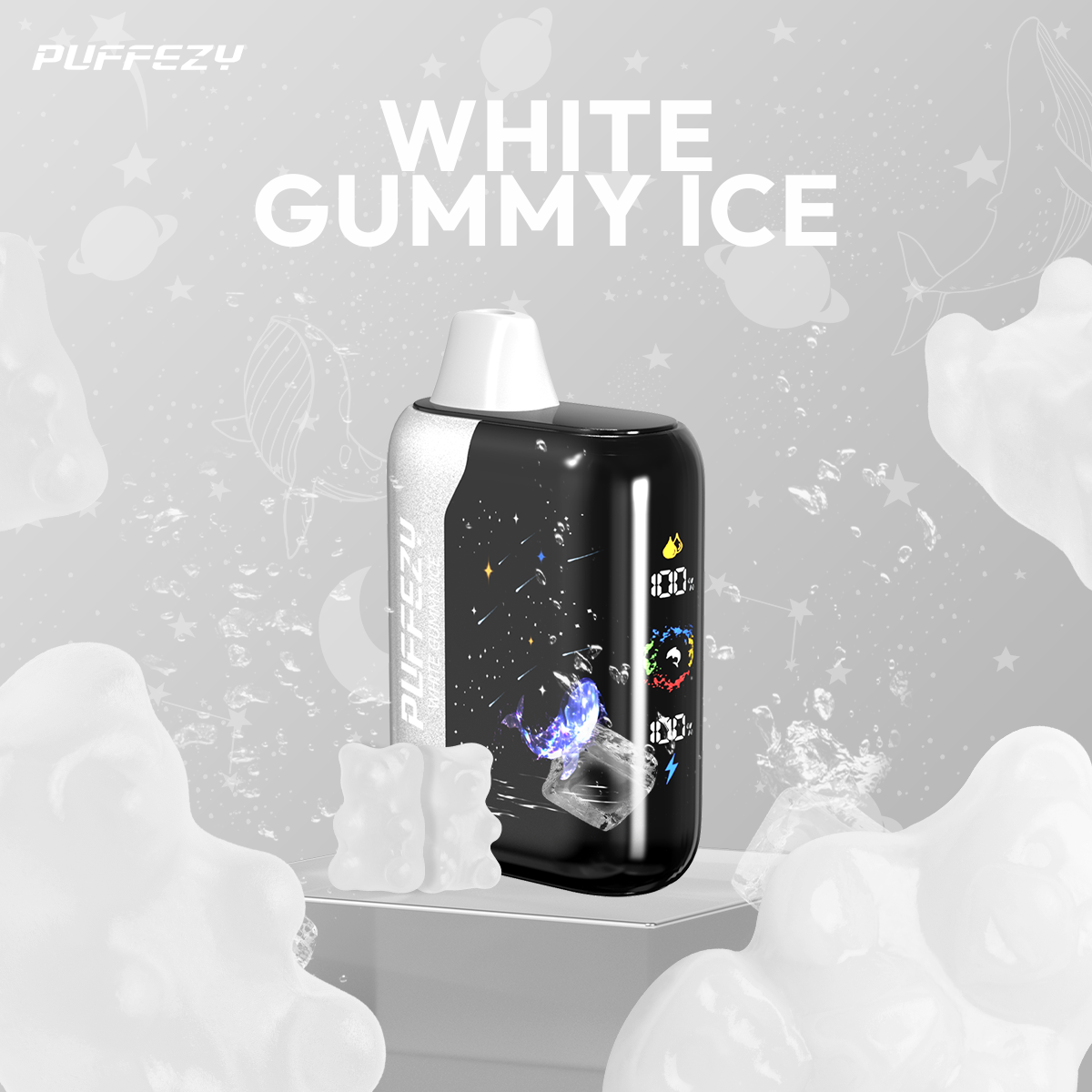 🔥PUFFEZY planet X 25000 PUFFS🎁(Gwieździste niebo w Twojej kieszeni! 🌟)