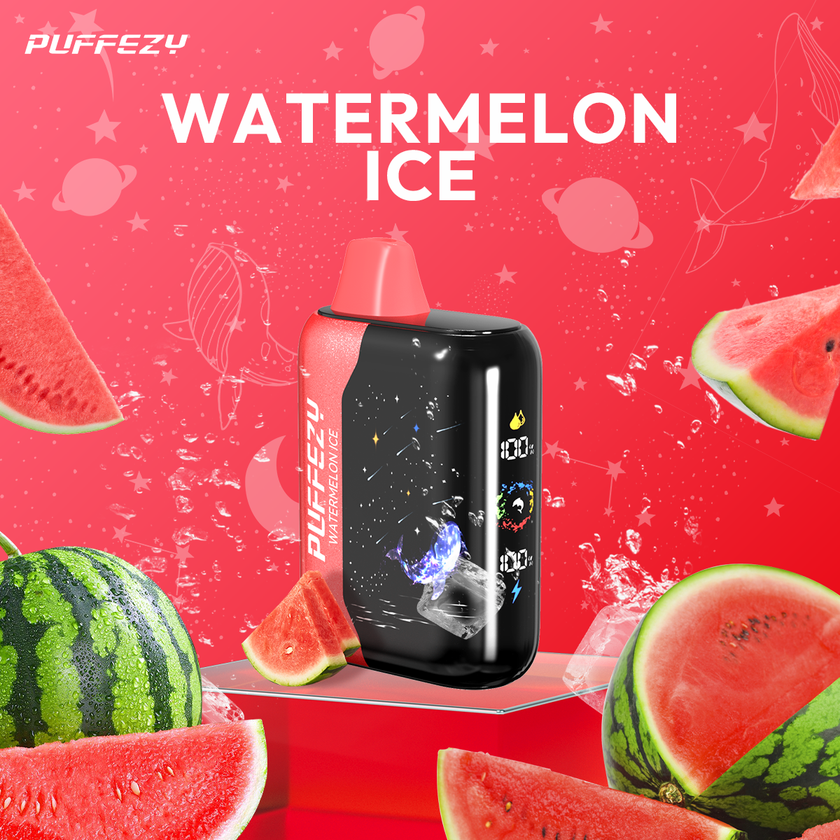 🔥PUFFEZY planet X 25000 PUFFS🎁(Gwieździste niebo w Twojej kieszeni! 🌟)