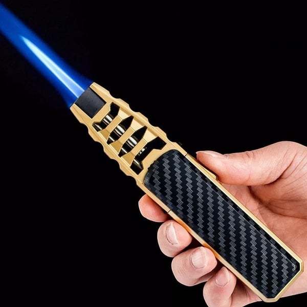 🎁Christmas Pre-Sale 50% OFF-🔥Windproof Straight Torch Blue Flame Lighter
