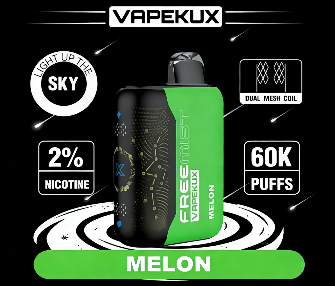VAPEKUX 60000 Vape – Eldobható E-cigaretta Csillagmintával és 60 000 Slukkkal