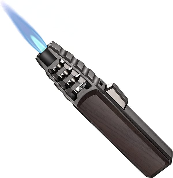 🎁Christmas Pre-Sale 50% OFF-🔥Windproof Straight Torch Blue Flame Lighter