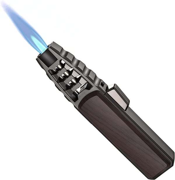 🎁Christmas Pre-Sale 50% OFF-🔥Windproof Straight Torch Blue Flame Lighter