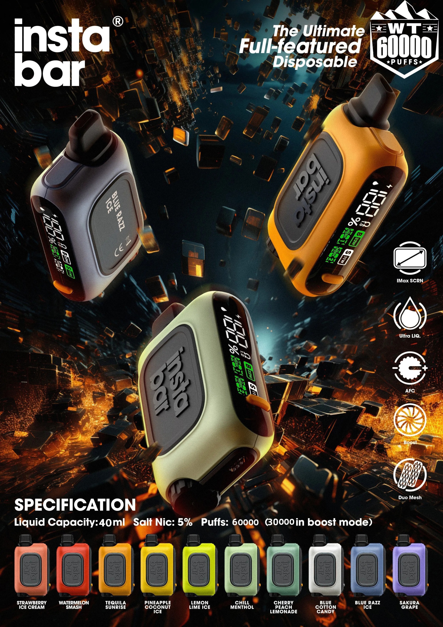 🎉LEGJOBB AKCIÓ🎉 BŐ FÜSTŰ INSTABAR WT60000