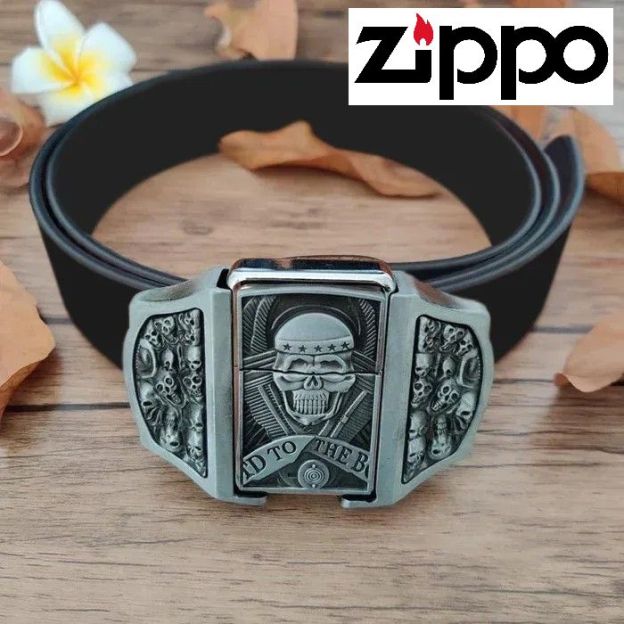 zippo öngyújtó (övvel) - férfi magabiztosság és báj; életre szóló ingyenes garancia