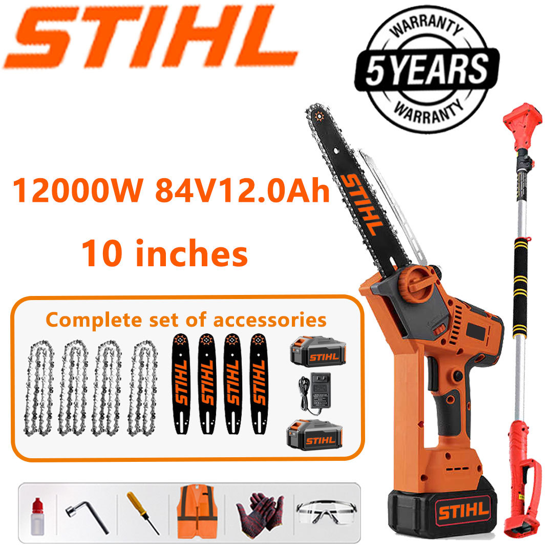 Teleszkópos láncfűrész STIHL 15000W lítium akkumulátoros hosszabbító rúddal