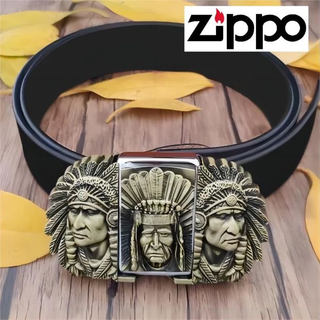 zippo öngyújtó (övvel) - férfi magabiztosság és báj; életre szóló ingyenes garancia