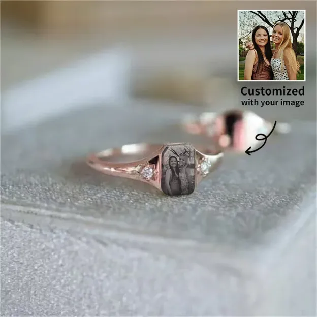 💏💞50% kedvezménnyel💝Személyes születésű fotógyűrű