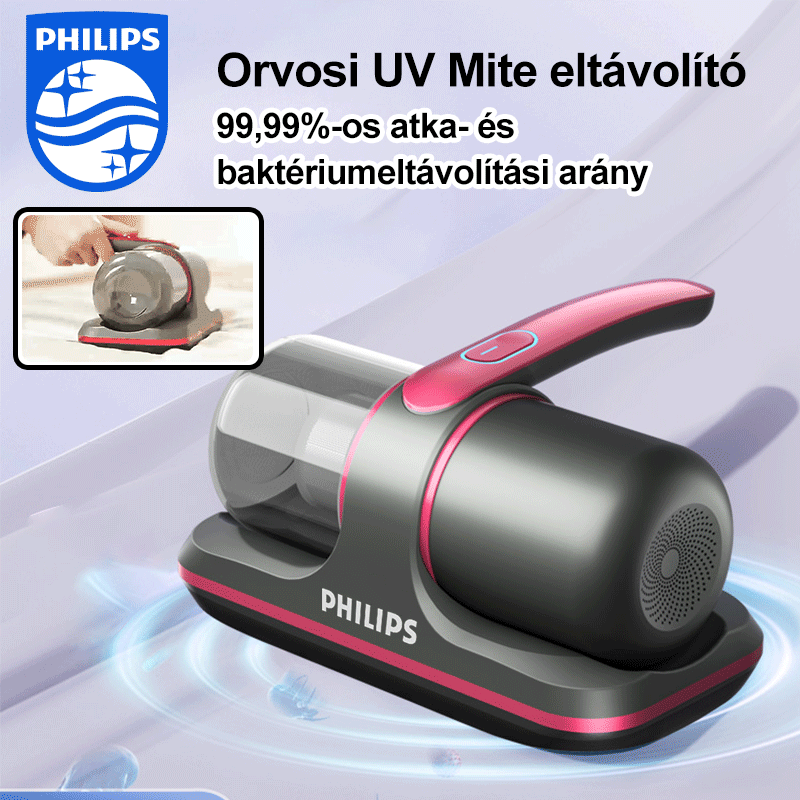Philips otthoni UV sterilizáló vezeték nélküli poratkák eltávolítója