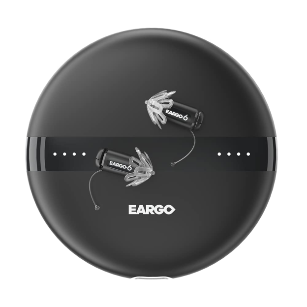  EARGO 6 OTC hallókészülék - szinte láthatatlan CIC, újratölthető, adaptív, az FDA által jóváhagyott.