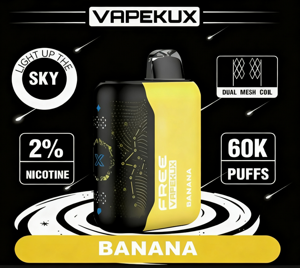VAPEKUX 60000 Vape – Eldobható E-cigaretta Csillagmintával és 60 000 Slukkkal