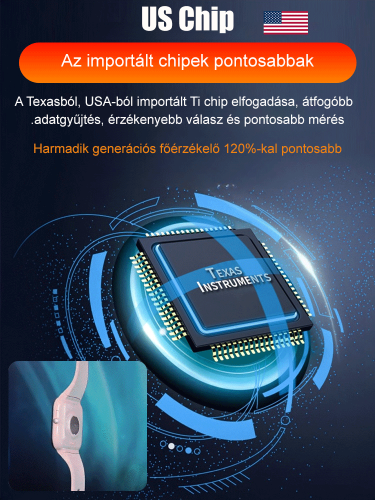 Intelligens, nem invazív vércukor- és húgysavmérő óra