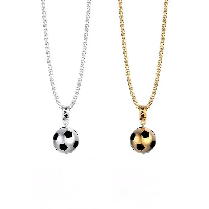 Colier cu nume personalizat fotbal