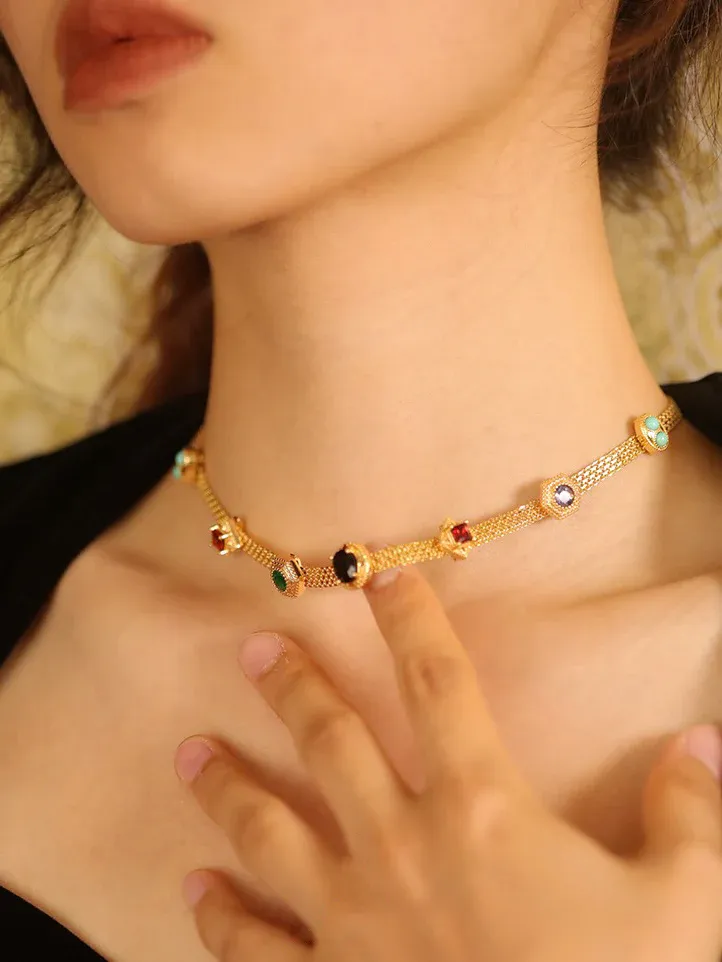 💖📿50% kedvezmény 🎁💞 Tilda nyaklánc készlet | 24 karátos arannyal