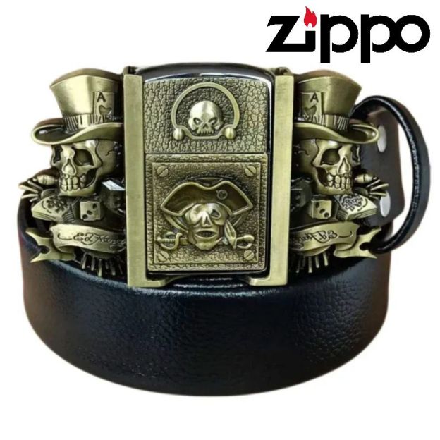 zippo öngyújtó (övvel) - férfi magabiztosság és báj; életre szóló ingyenes garancia
