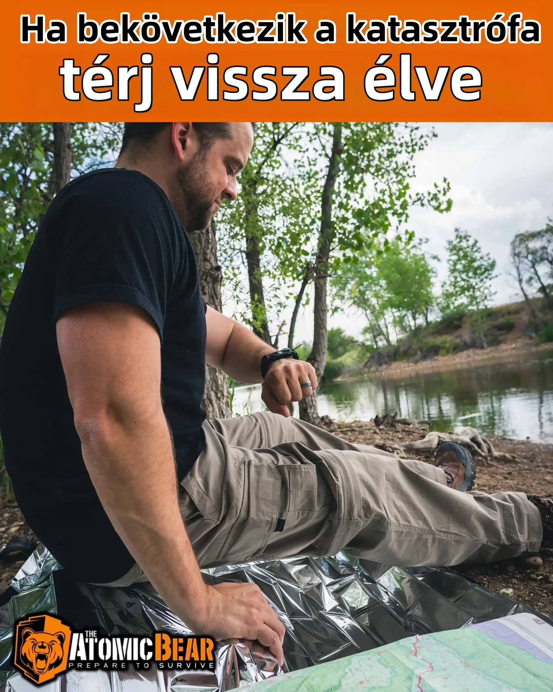 Paracord karkötő - Állítható - Öngyújtó - Erőteljes síp - Kiváló túrázáshoz, kempingezéshez, horgászathoz és vadászathoz
