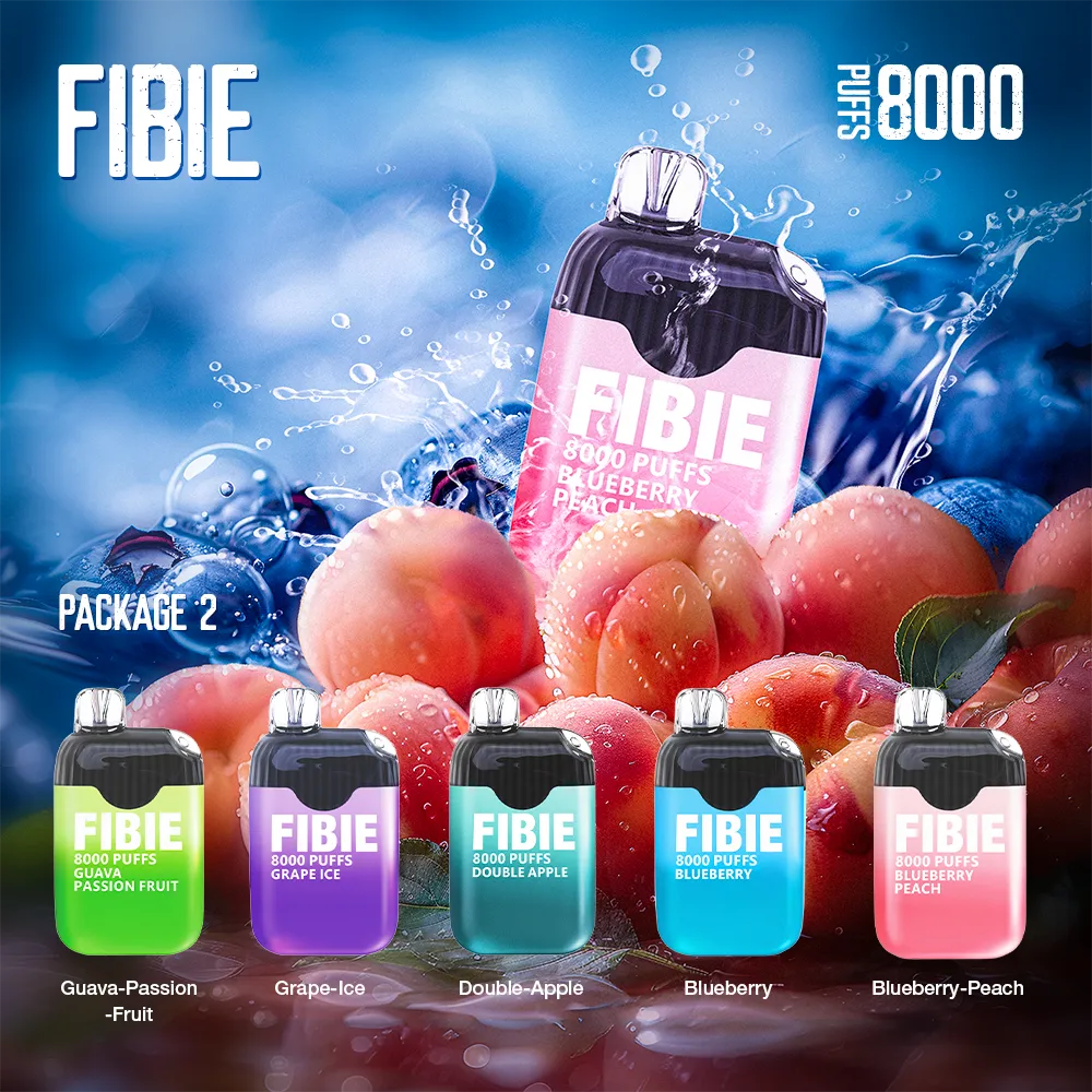 Bețe de țigară electronică de unică folosință FIBIE 8000 (seria 15 arome)
