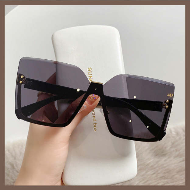 Versace-Damen-Halbrahmen-Sonnenbrille aus Metall