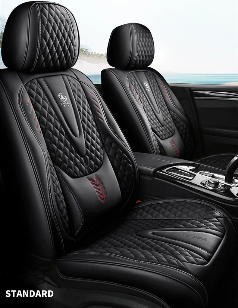 đUniversal Car Seat Covers pentru 95% Sedan SUV Durabil din piele artificialÄ perna scaunului include faÈÄ Èi spate Cover Multi Culori