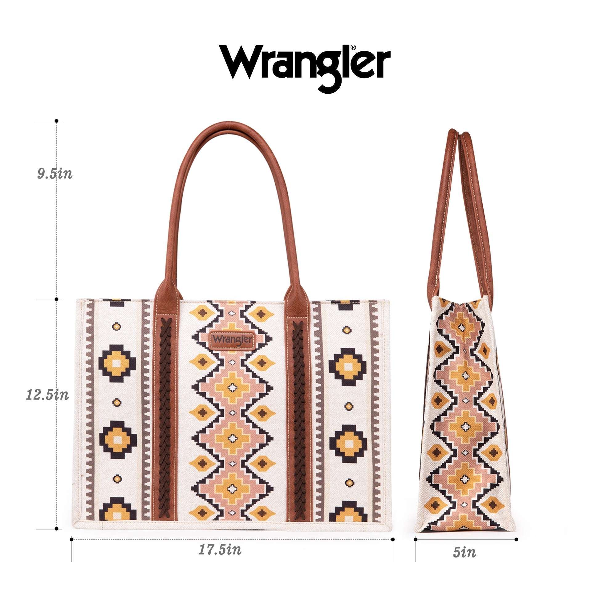 👜Colecția de tocuri de pânză Wrangler Southwestern cu imprimare dublă