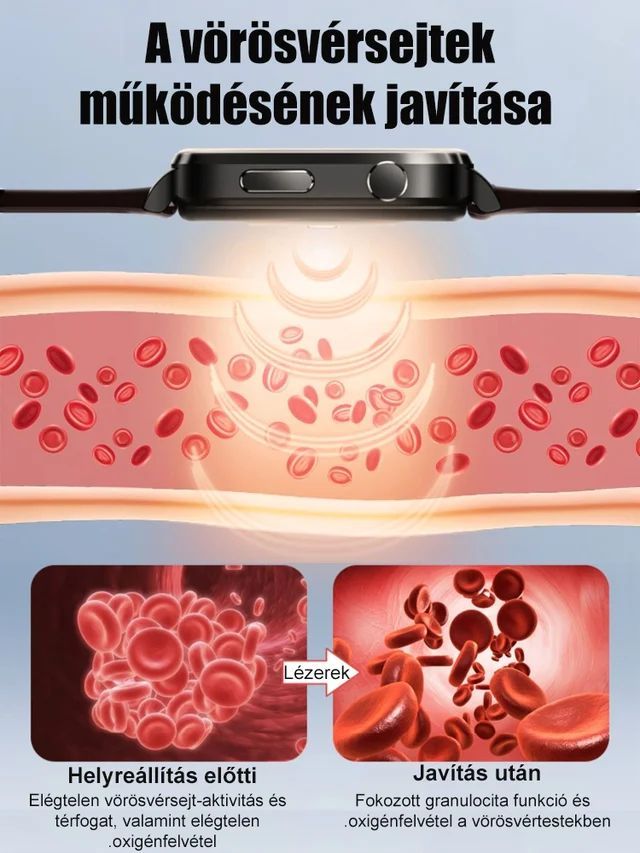 Intelligens, nem invazív vércukor- és húgysavmérő óra