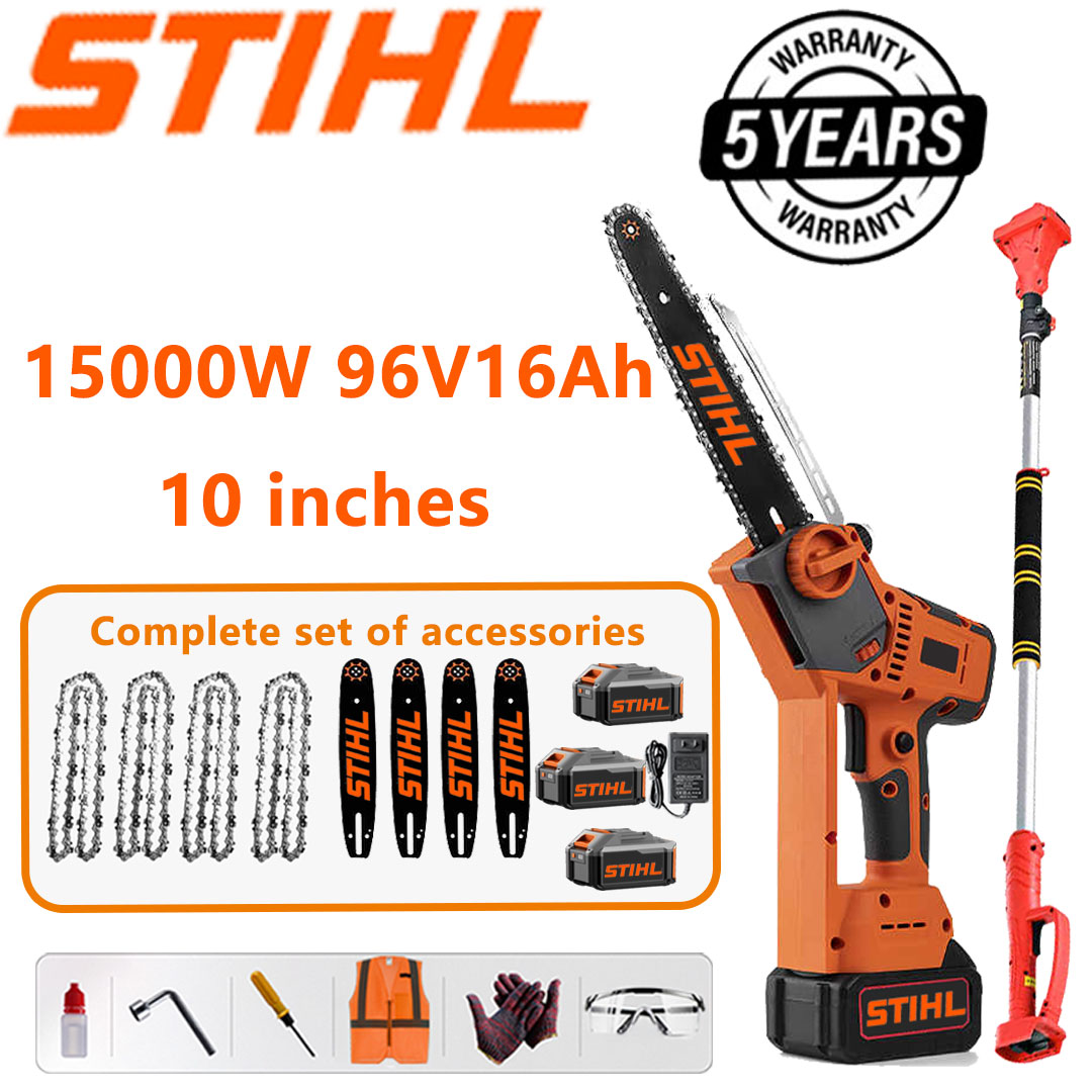 Teleszkópos láncfűrész STIHL 15000W lítium akkumulátoros hosszabbító rúddal