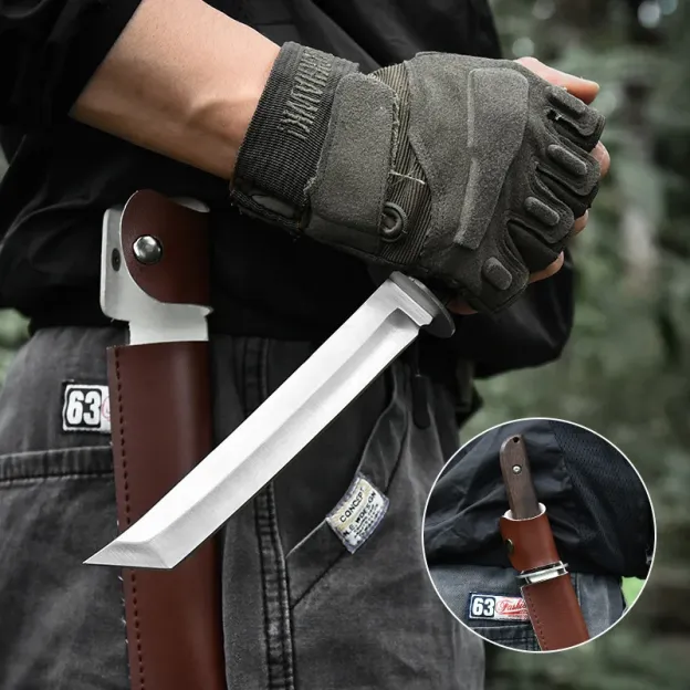 🔥Akciós termékek 50% kedvezménnyel🔥Japán főzőtárs: Kompakt szamuráj stílusú szakácskés főzéshez és kempingezéshez