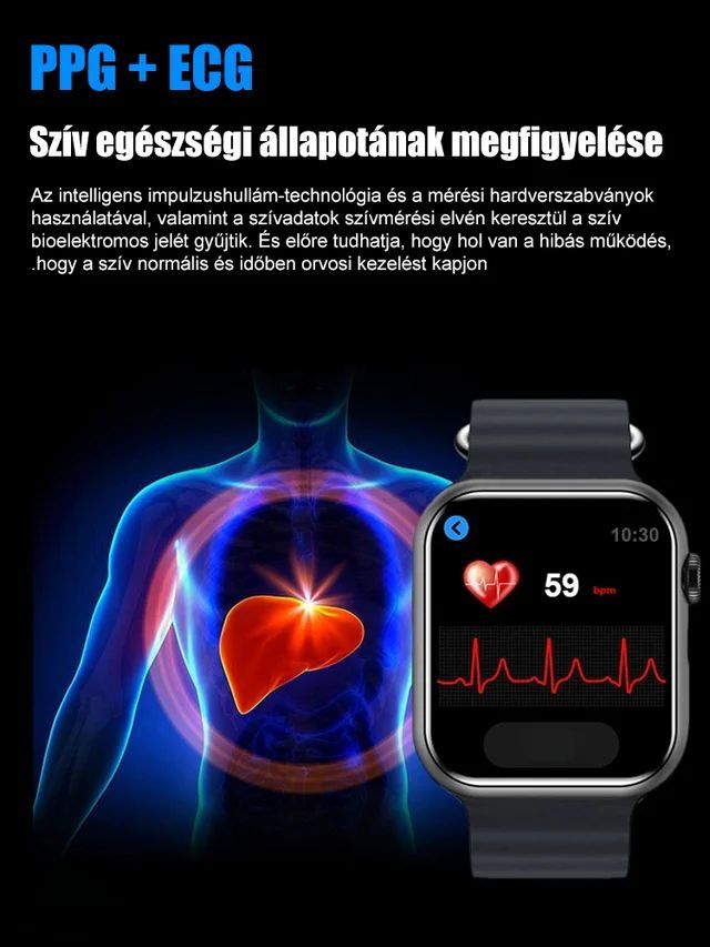 Intelligens, nem invazív vércukor- és húgysavmérő óra