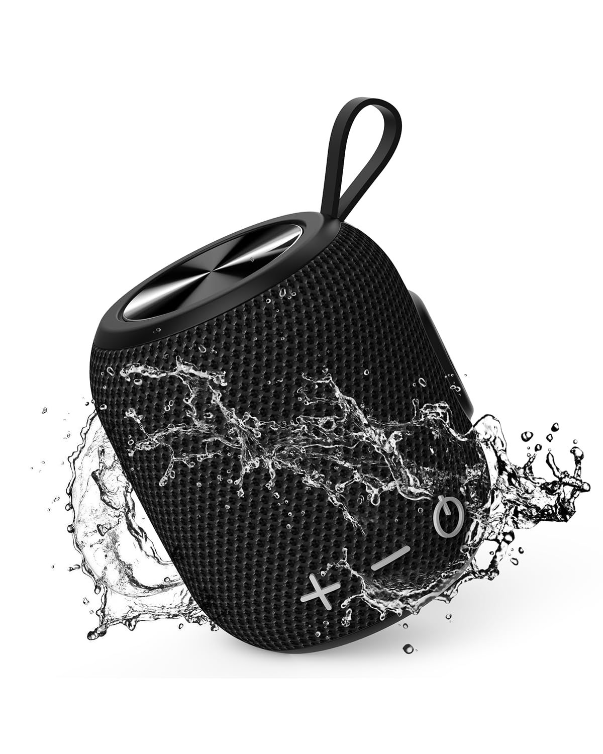 FIGMASU hordozható Bluetooth hangszórók vezeték nélküli mini hangszóró Bluetooth 5.0, 360 HD Surround Sound sztereó, IPX7 vízálló utazáshoz, medencéhez és kültéri zuhany hangszóró
