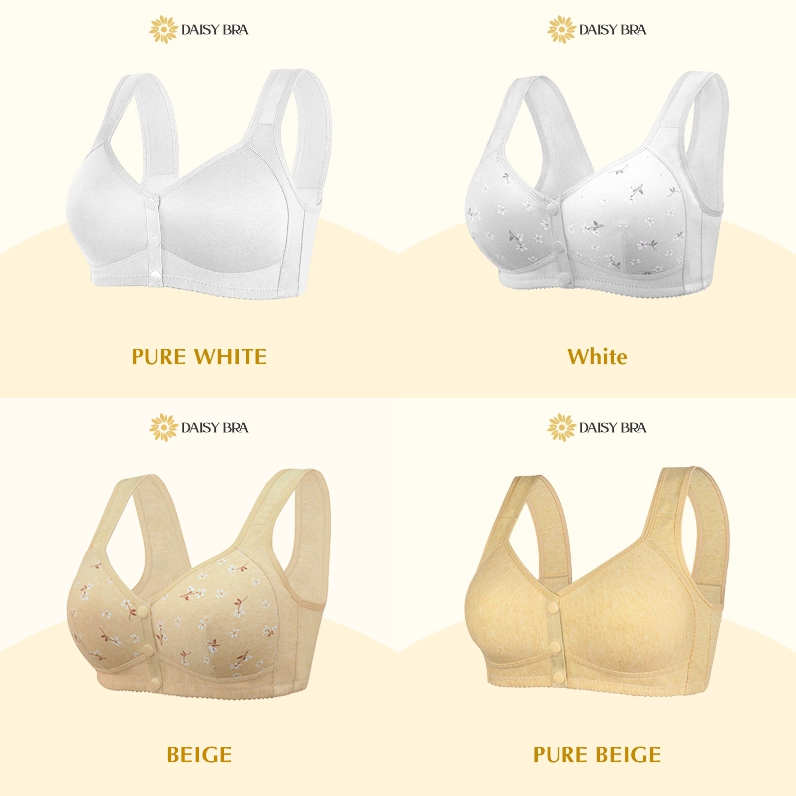 Daisy Bra - Last day60% OFF - Bequemer & komfortabler Frontknopf-BH