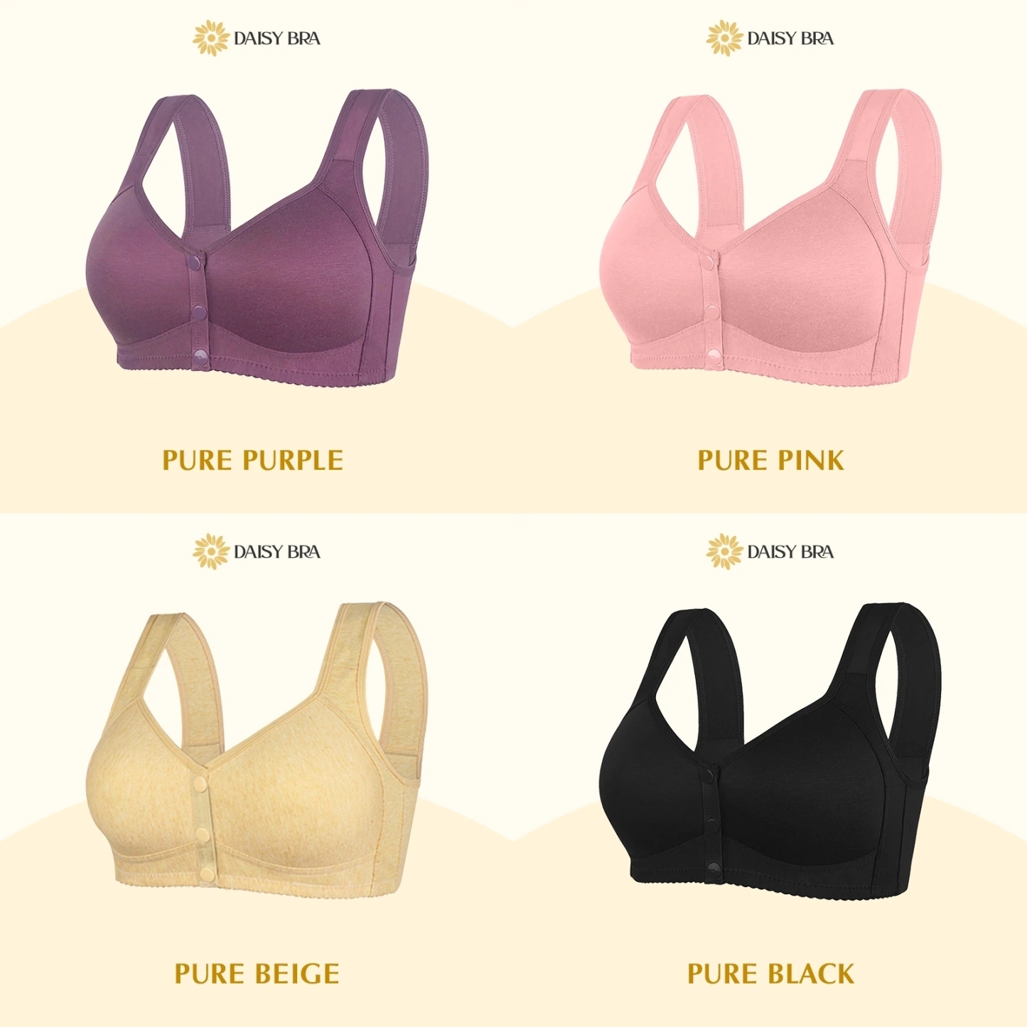 Daisy Bra - Last day60% OFF - Bequemer & komfortabler Frontknopf-BH