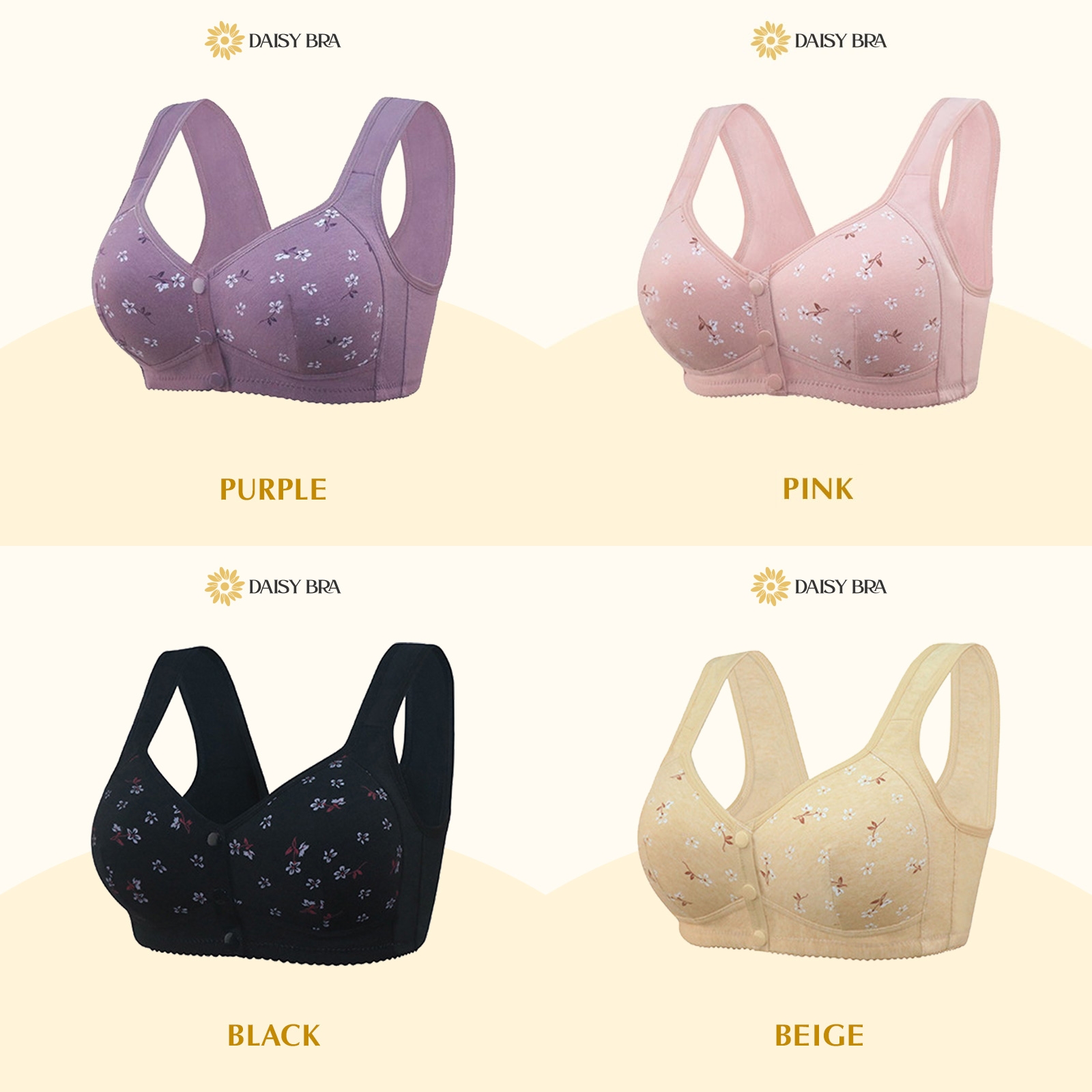 Daisy Bra - Last day60% OFF - Bequemer & komfortabler Frontknopf-BH