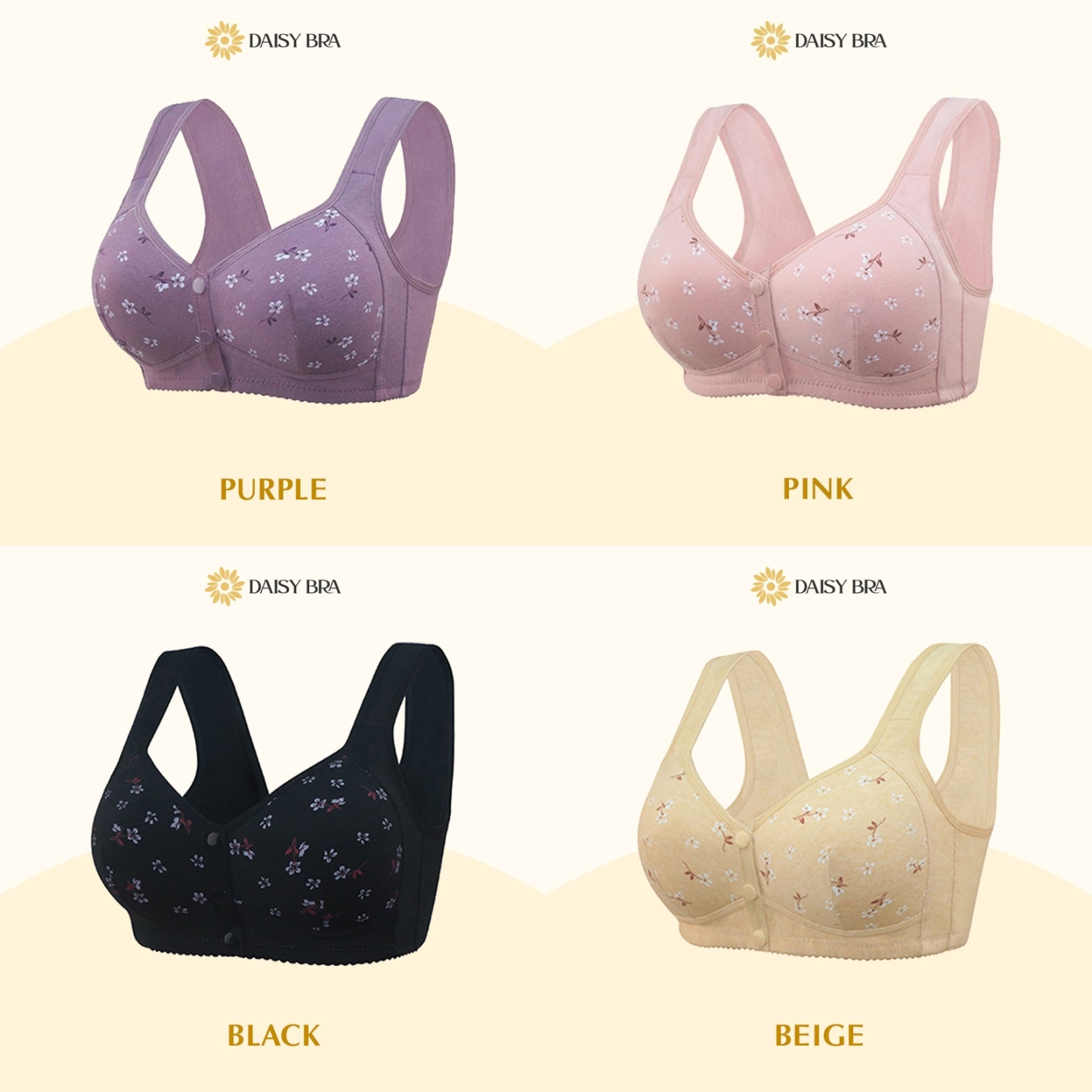 Daisy Bra - Last day60% OFF - Bequemer & komfortabler Frontknopf-BH