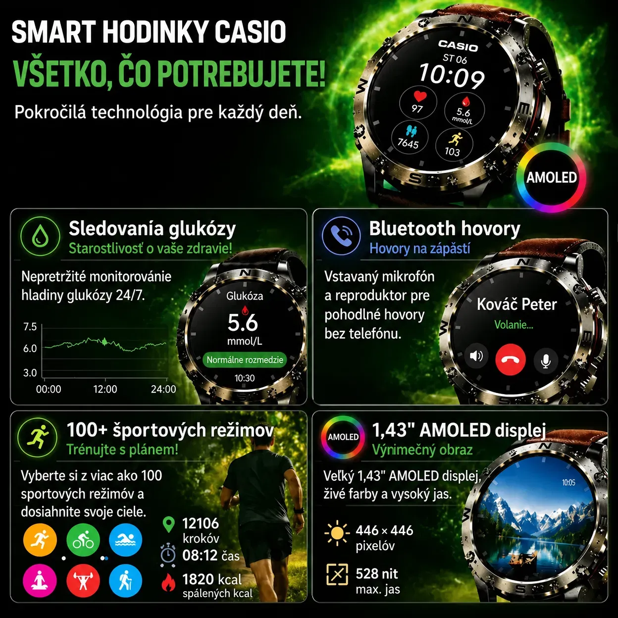 ⌚⌚[Dovezené z Japonska]CASIO Smartwatch Chytré hodinky novej generácie 2026 – kombinujú pokročilé funkcie a komplexné sledovanie 🔥🔥