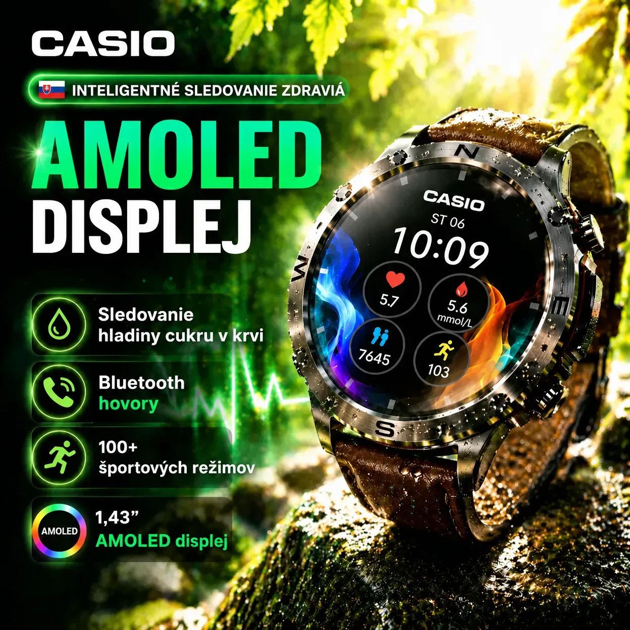 ⌚⌚[Dovezené z Japonska]CASIO Smartwatch Chytré hodinky novej generácie 2026 – kombinujú pokročilé funkcie a komplexné sledovanie 🔥🔥