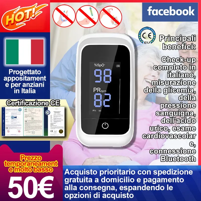 Glucosimetro laser senza contatto ad alta precisione