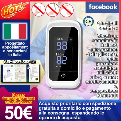 Glucosimetro laser senza contatto ad alta precisione