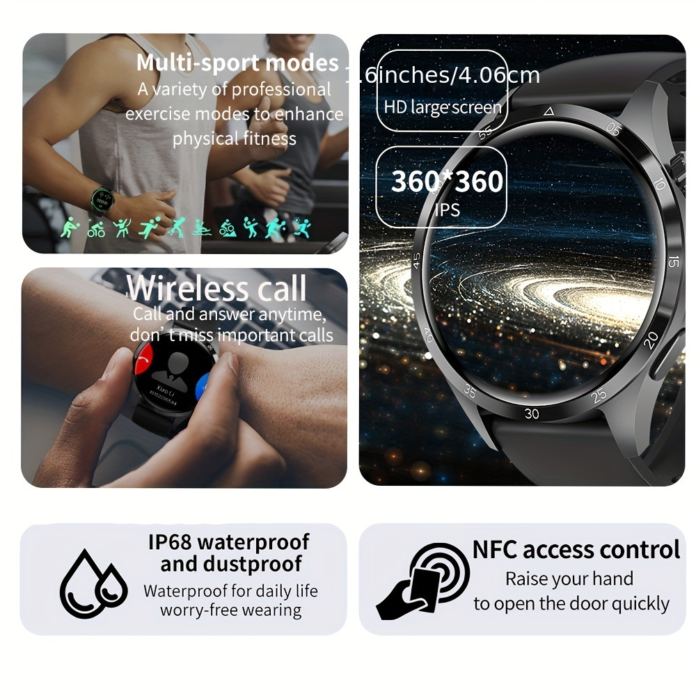 ONEGRA Nuovo orologio intelligente GT4 Pro da uomo