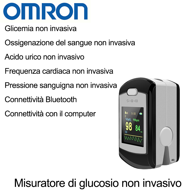 Misuratore di glucosio non invasivo Omron (misurazione in 5 secondi/99% di precisione)