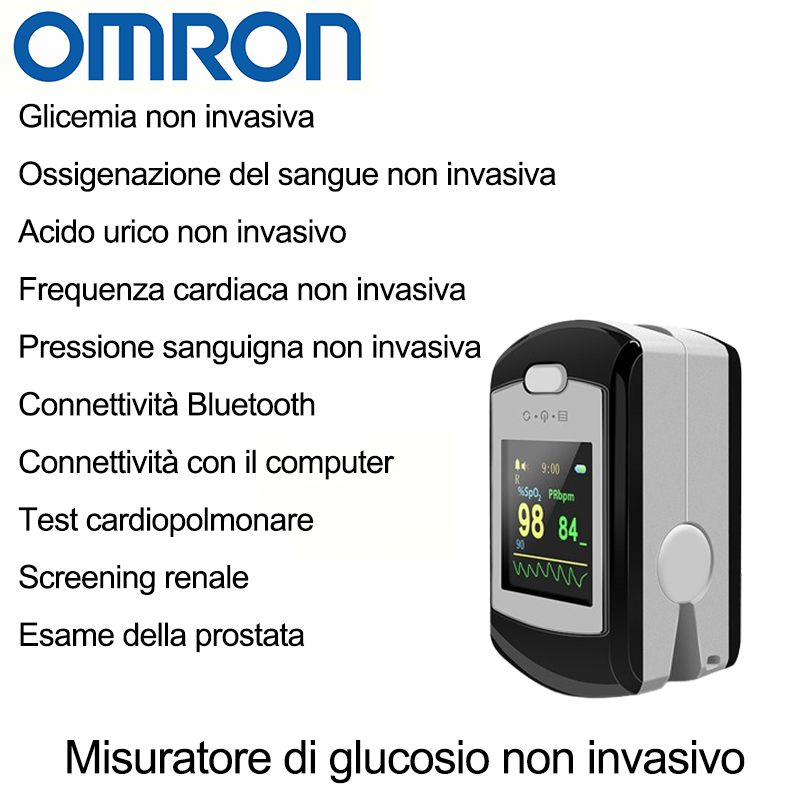 Misuratore di glucosio non invasivo Omron (misurazione in 5 secondi/99% di precisione)